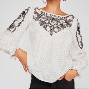 Free People Everything I Know Peasant Top Size:XS